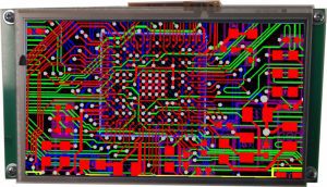 7" display til indbygning med PCB grafik